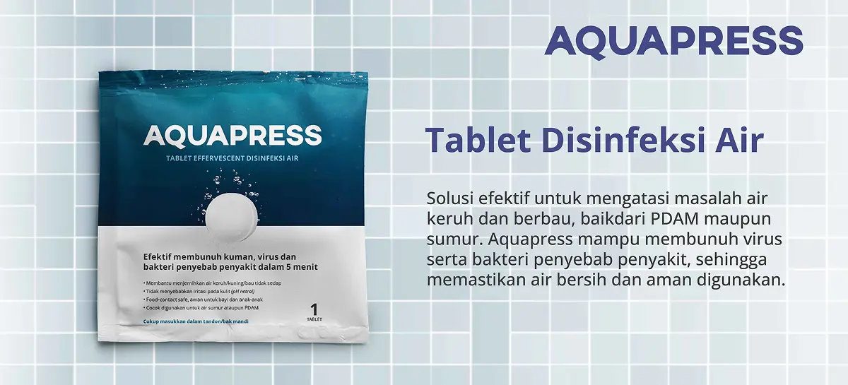 Aquapress Tablet Disinfeksi Air